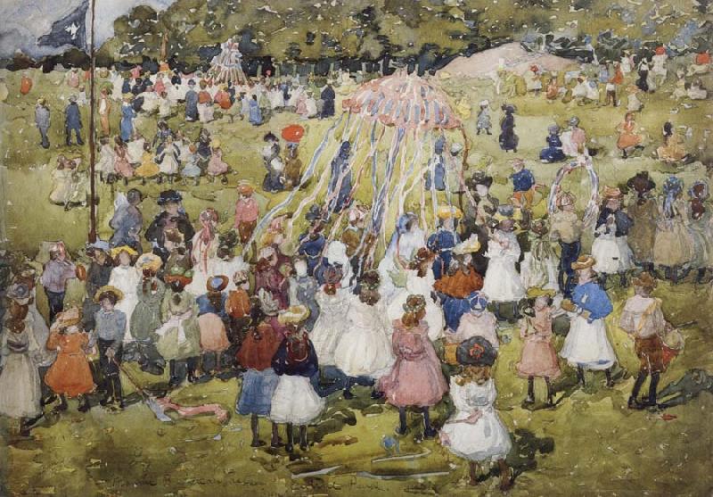 Maurice Prendergast May Day,Central Park China oil painting art
